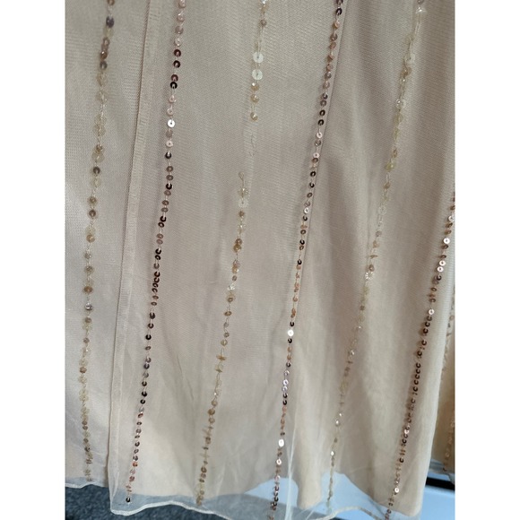 Mac Duggal Sequin Plunge Neck Maxi Evening Gown in Sunset NEW Size 6 - Picture 12 of 16